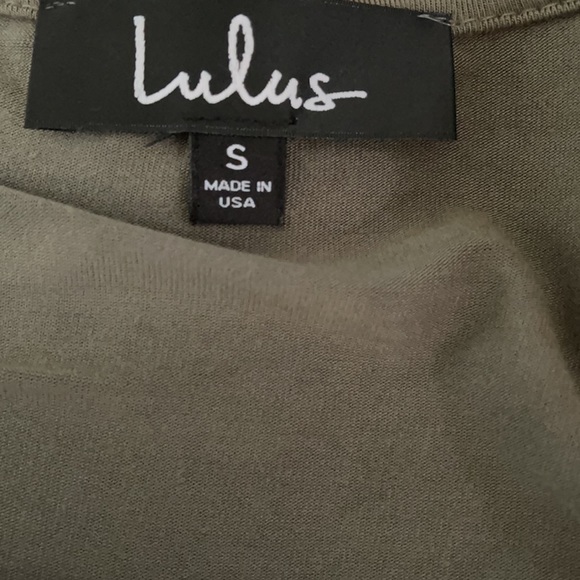 Lulu’s olive green long sleeve maxi dress, small - Picture 4 of 4